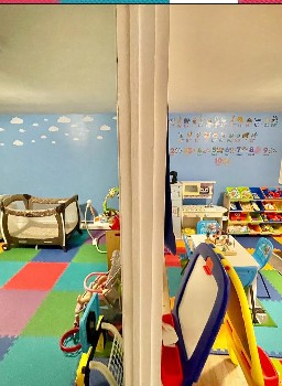 Infant and toddler play area